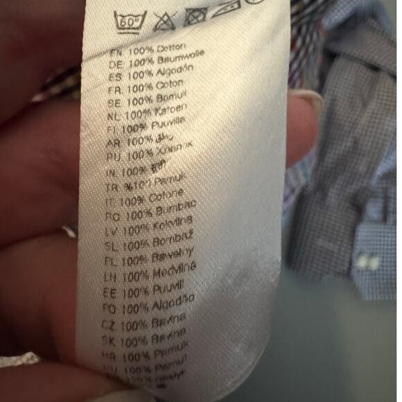 ETON Men's XXL 46/18 Black Gingham Check Color Dot Cotton Luxury Dress Shirt‎ - Picture 4 of 6